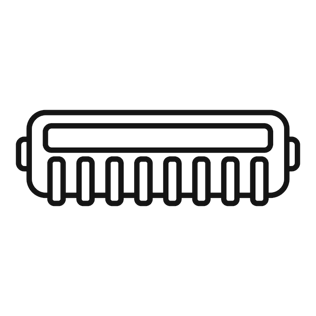 Vetor vector de contorno de ícone de tinta de gadget de máquina dispositivo colorido