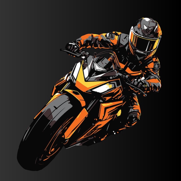 Vetor vector de corrida de motocicletas grunge