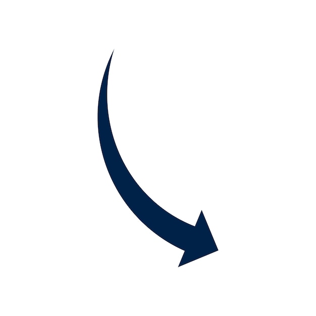 Vetor vector de cursor de ícone de flecha ilustração simples moderna