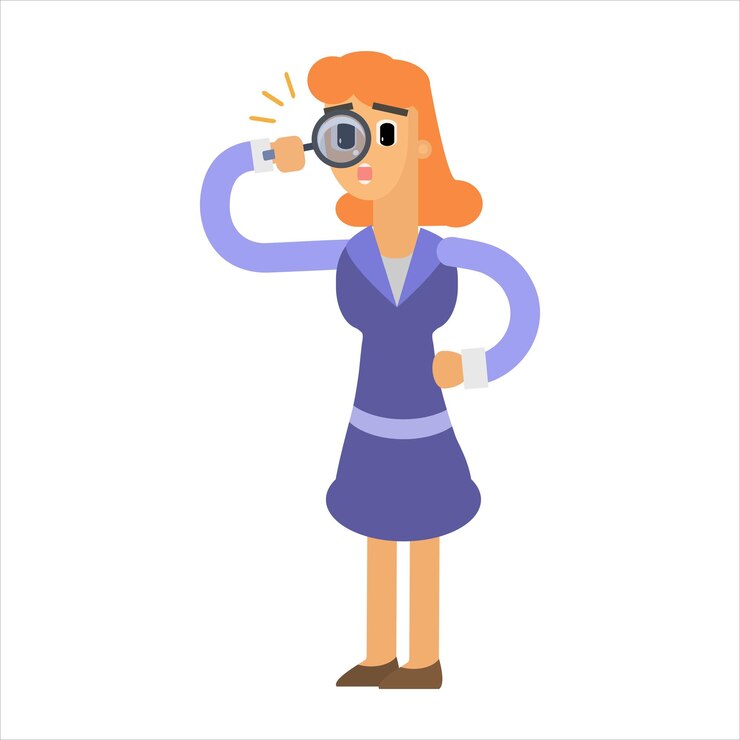 Vetor vector de desenho animado de mulher de negócios