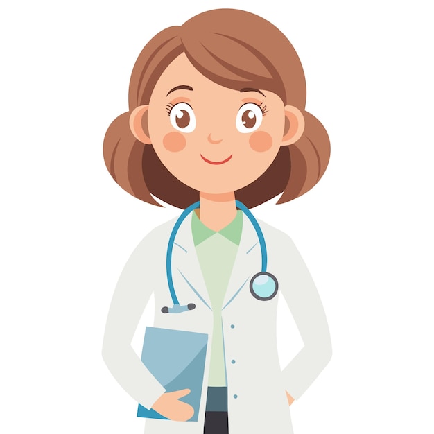 Vector de desenho animado de mulheres médicas empoderando a ilustração de cuidados de saúde