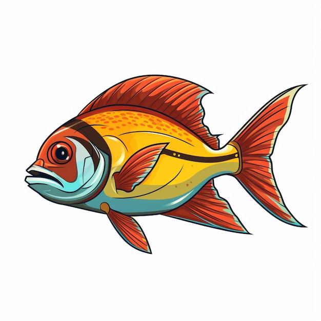 Vector de desenho animado de peixes