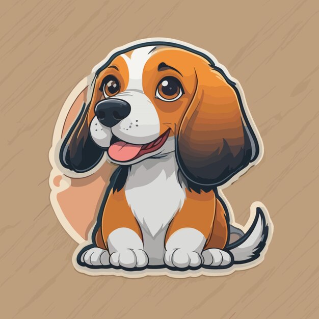 Vetor vector de desenhos animados de cães