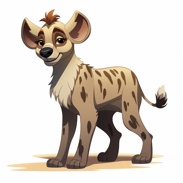 Vetor vector de desenhos animados de hiena