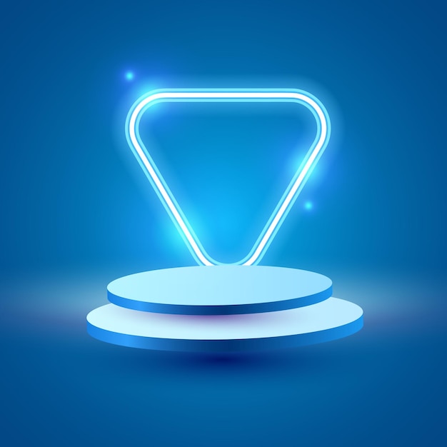 Vector de design de banner de pódio de produto