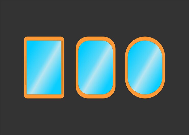 Vetor vector de design de espelho