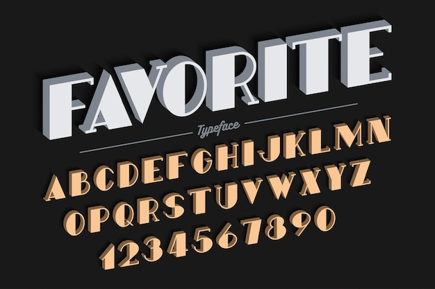 Vector de design de fonte de letras