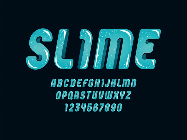 Vector de design de fonte de letras