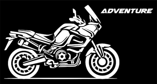 Vetor vector de design de ilustração dinâmica de motocicleta