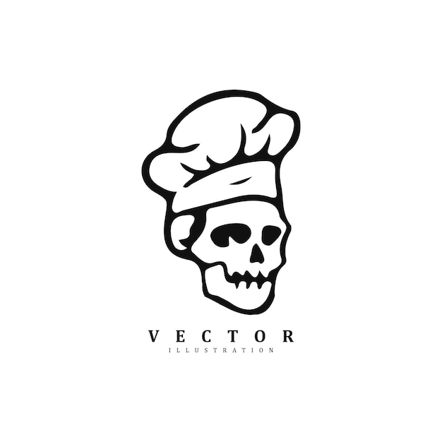 Vector de design de logotipo criativo de esqueleto de crânio para sua marca ou empresa
