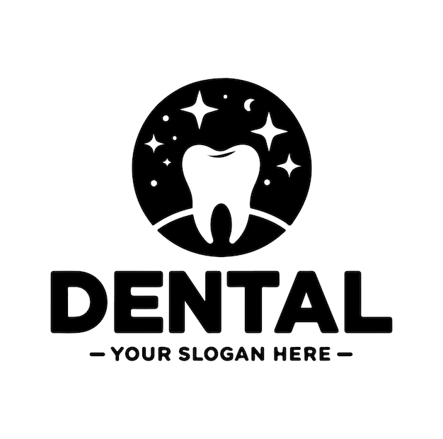 Vector de design de logotipo de ícone abstrato da comunidade dentária