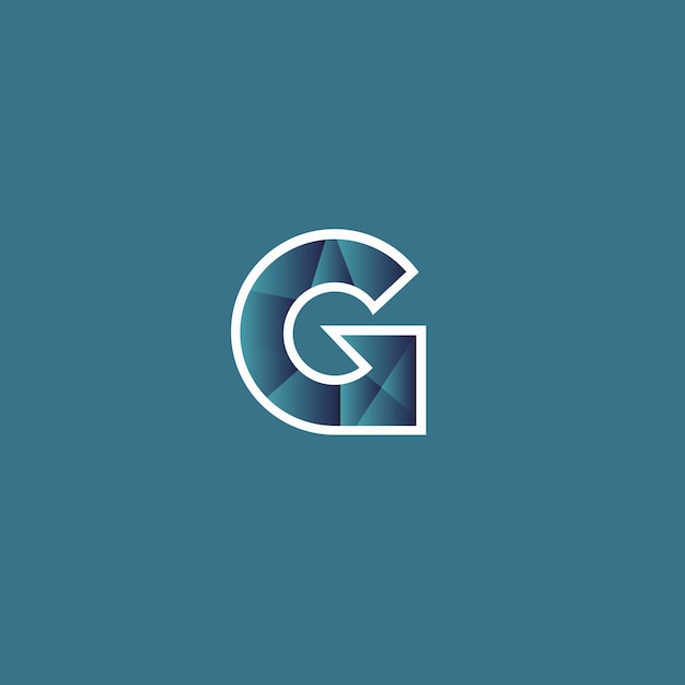 Vector de design de logotipo de letras G e L Design de logotipo abstrato
