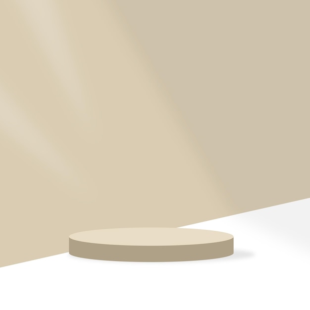 Vector de Design de Pódio Marrom.