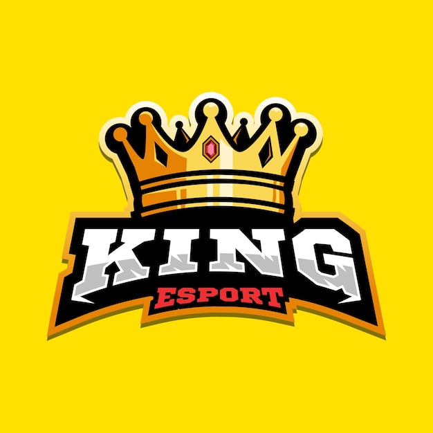 Vetor vector de design do logotipo de king esport