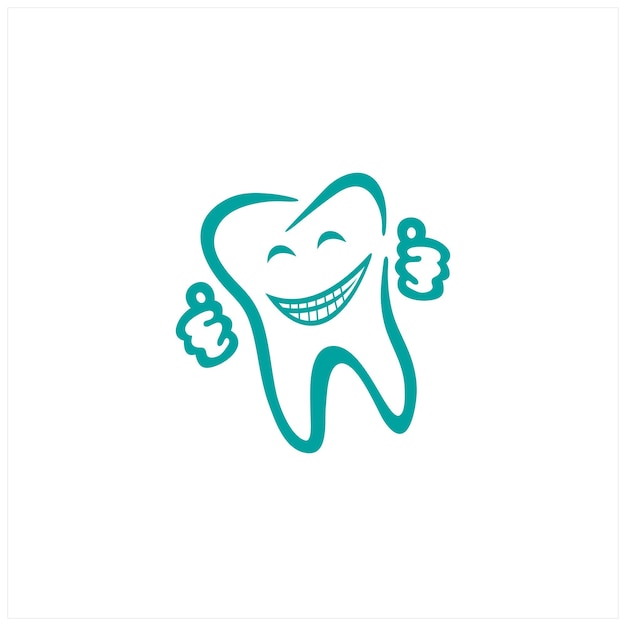 Vetor vector de design do logotipo dental do sorriso