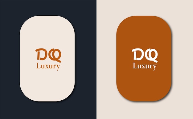 Vector de design do logotipo dq em letras chinesas
