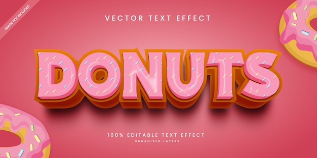 Vector de efeito de texto editável em 3D com fundo