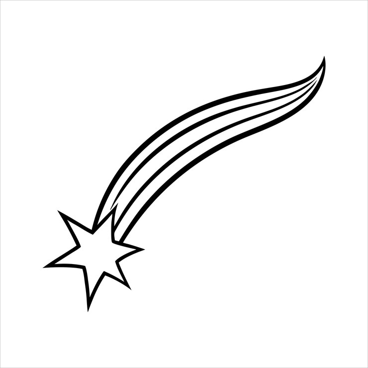 Vetor vector de estrelas cadentes