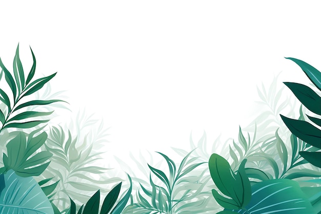 Vetor vector de fundo de folhas tropicais