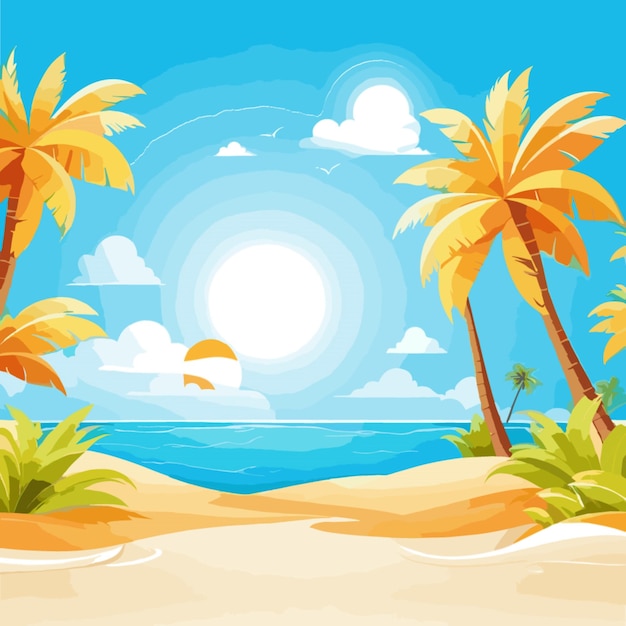 Vector de fundo de verão