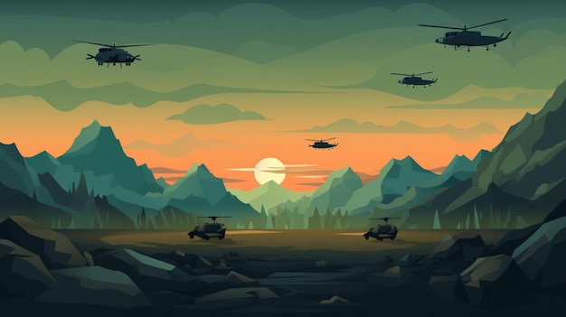 Vetor vector de fundo militar