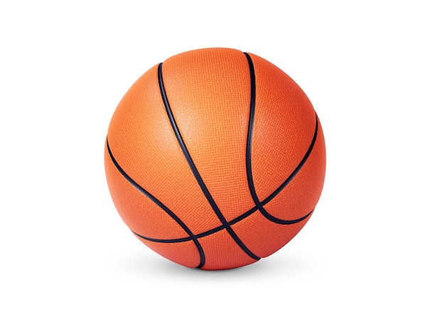 Vector de fundo transparente de bola de basquetebol laranja