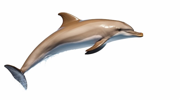 Vetor vector de golfinho em fundo branco