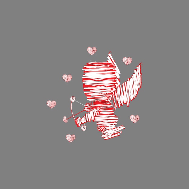 Vector de gráficos de amor