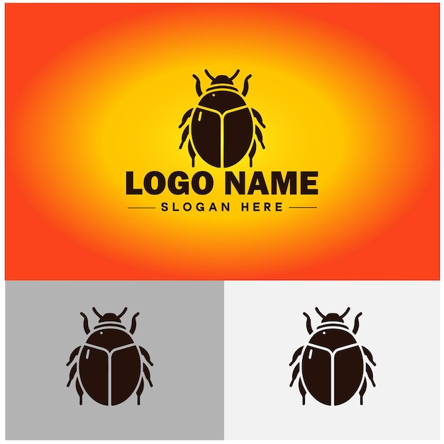 Vector de ícone de logotipo de abelha de bug de junho para ícone de aplicativo de marca de negócios