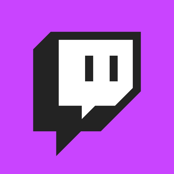 Vetor vector de ícone e símbolo do logotipo do twitch