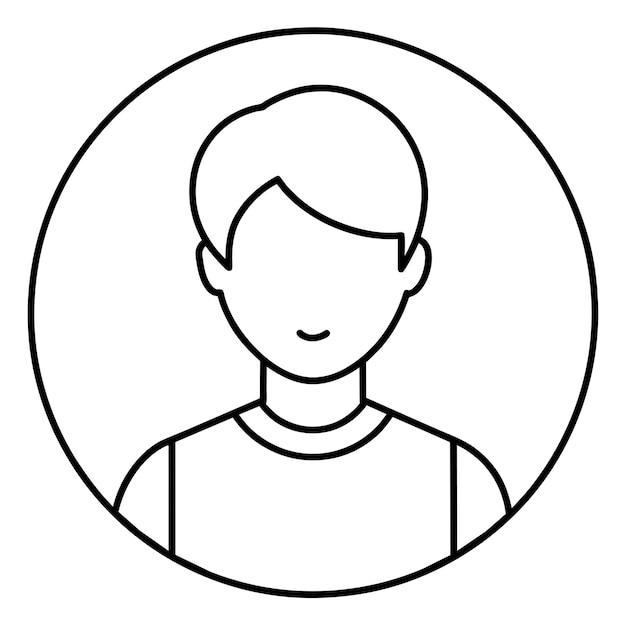 Vector de ícones de perfil de utilizador 15