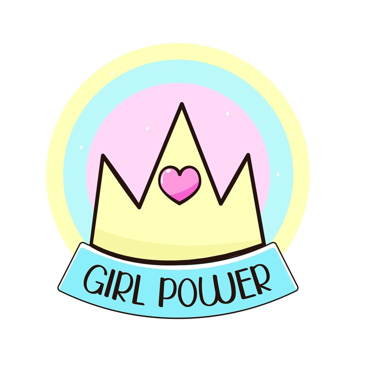 Vetor vector de ilustração de adesivo de força feminina