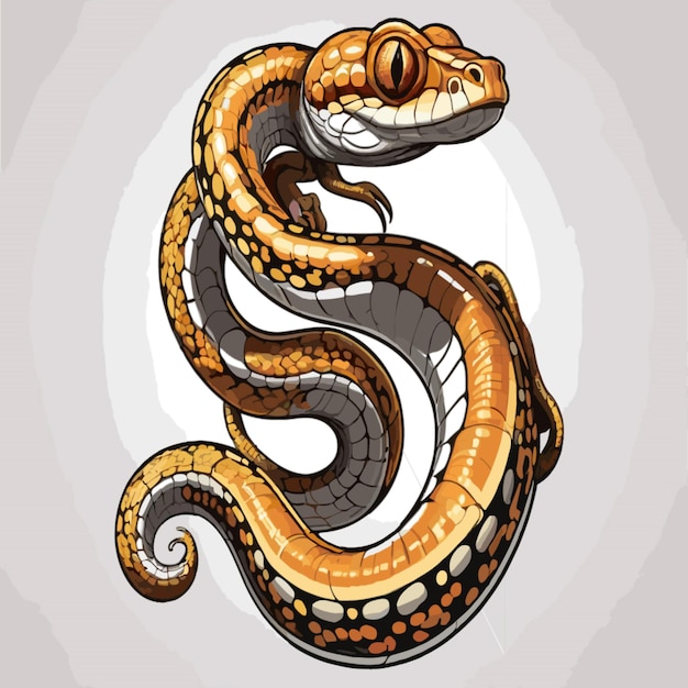 Vetor vector de ilustração de cobra