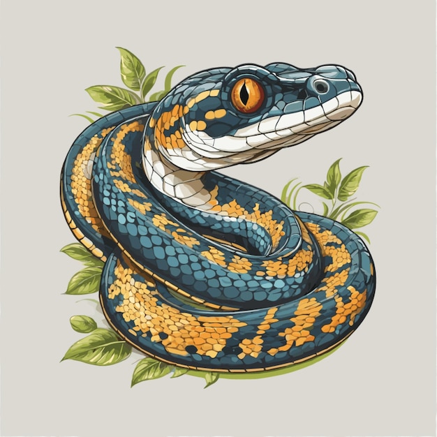 Vetor vector de ilustração de cobra