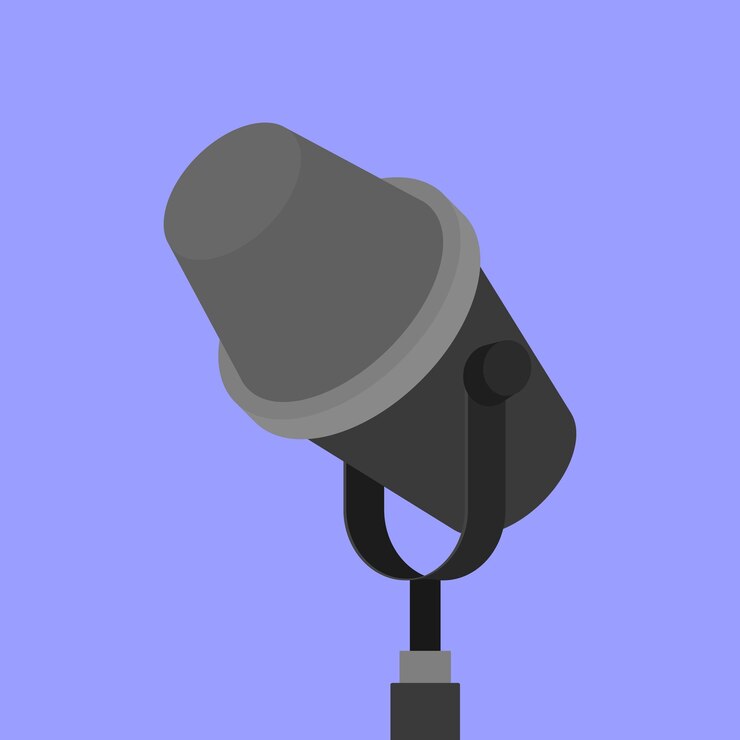 Vetor vector de ilustração de microfone de podcast profissional vector de ícones de micrófono de podcast profissional