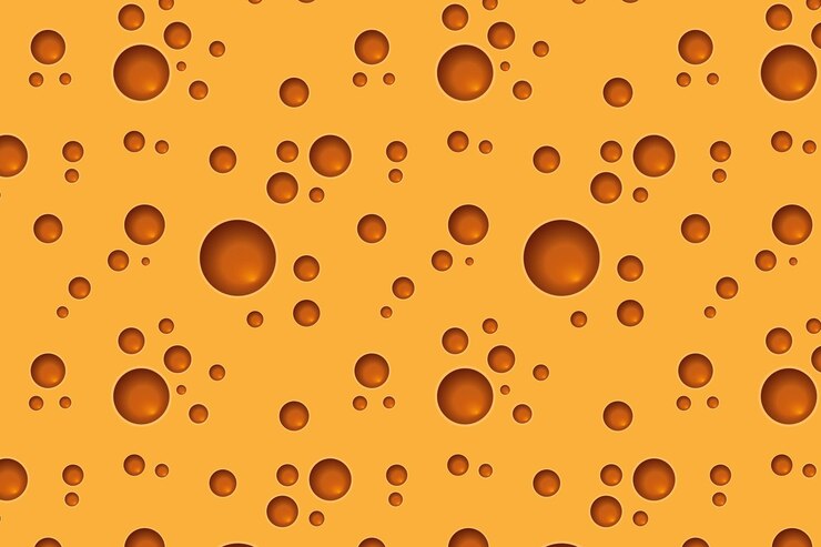 Vetor vector de ilustração realista da textura do queijo