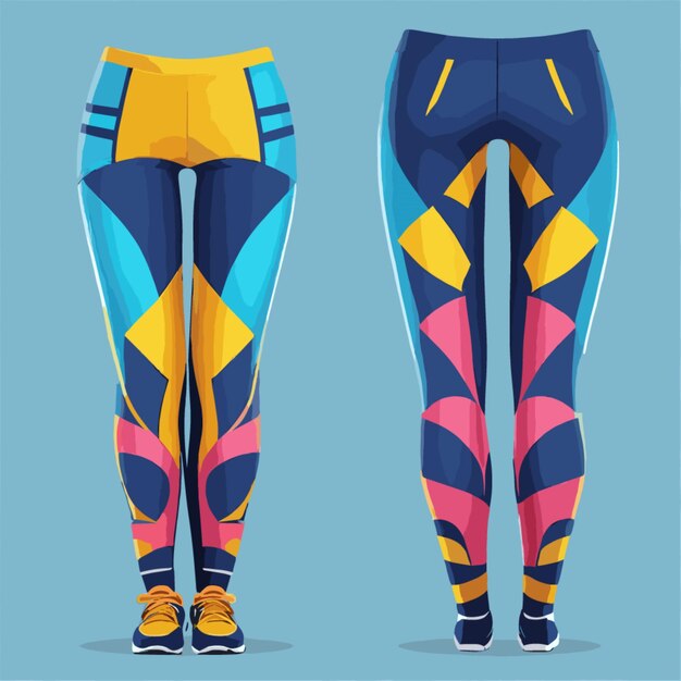 Vetor vector de leggings em fundo branco