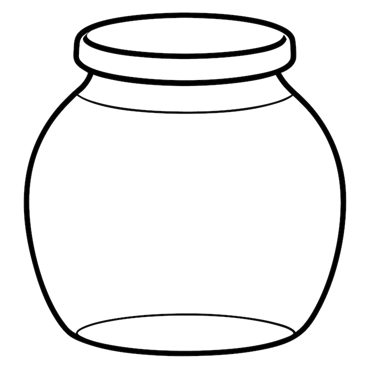Vetor vector de linha de um frasco vazio