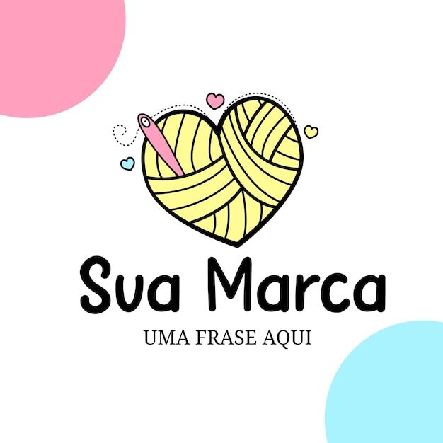 Vector de logotipo nova costura de coração