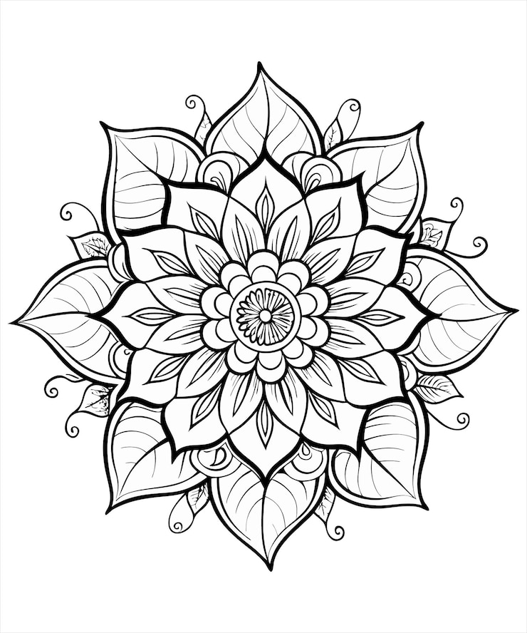 Vetor vector de mandala ilustração de arte de amplificador de design