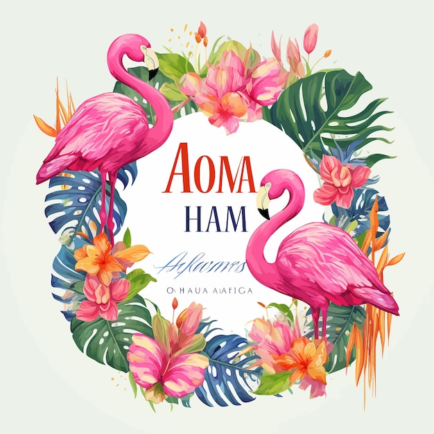 Vector de modelo aloha_hawaii_party_invitation