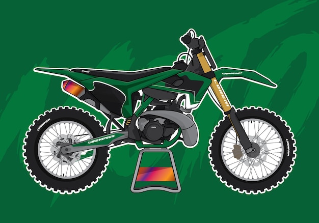 Vetor vector de modelo de design de adesivo de motocicleta esportiva