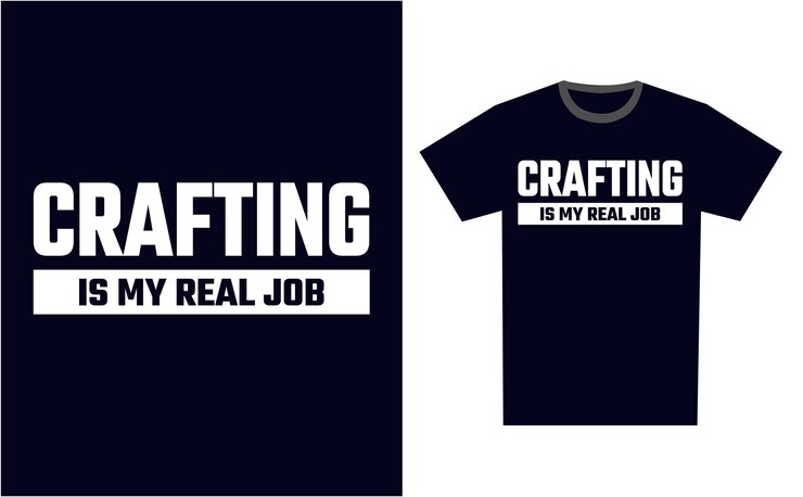 Vetor vector de modelo de design de camiseta de artesanato
