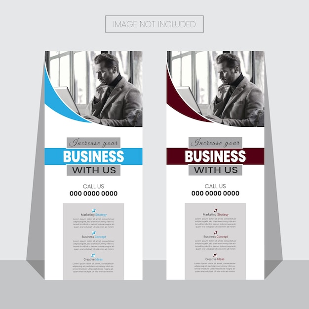 Vetor vector de negócios corporativos rolar banner standee modelo de banner de negócios