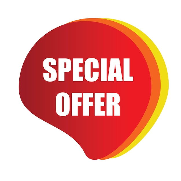 Vector de ofertas especiais