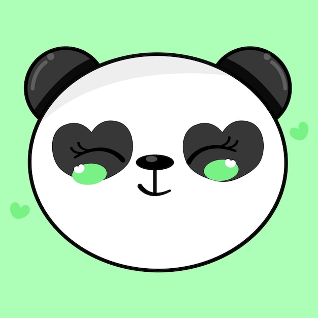 Vetor vector de panda bonito