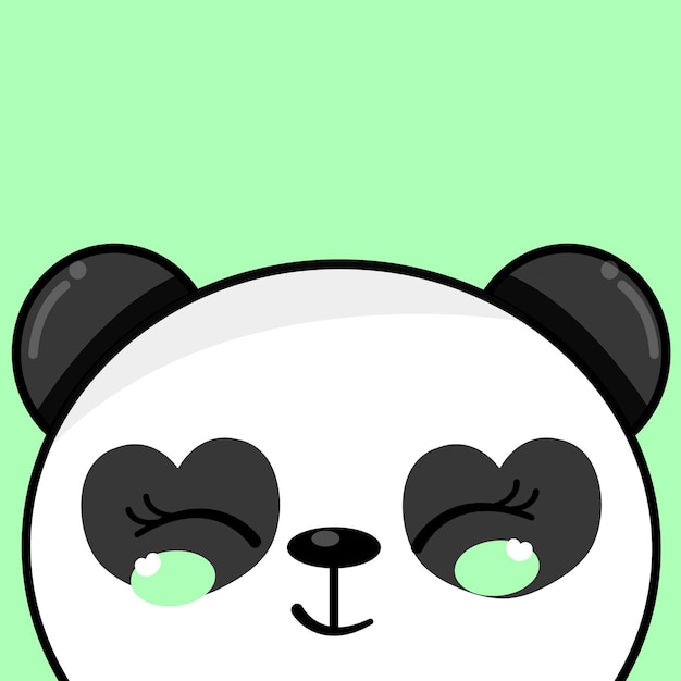 Vetor vector de panda bonito