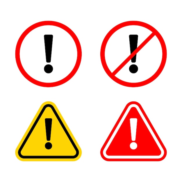 Vector de sinais de alerta