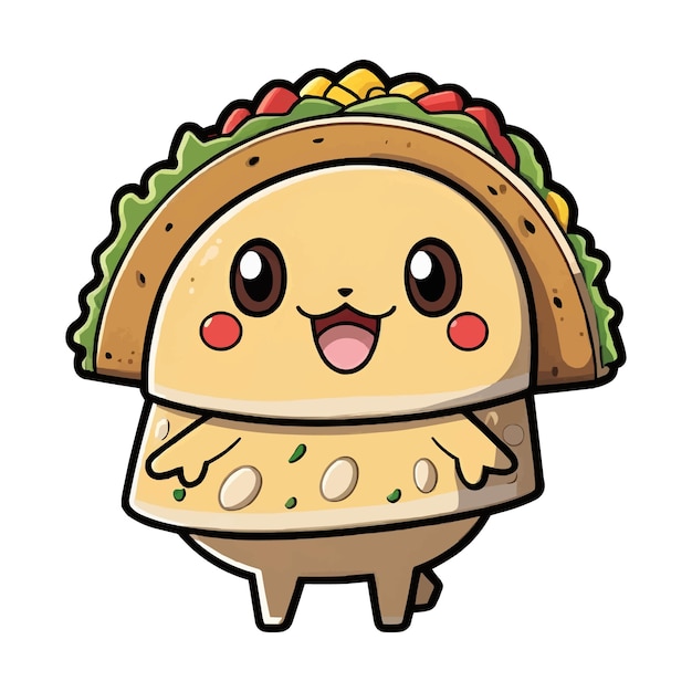 Vector de tacos de desenho animado engraçado