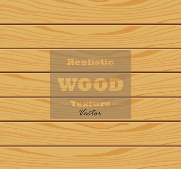 Vector de textura de madeira realista. Ilustração de fundo